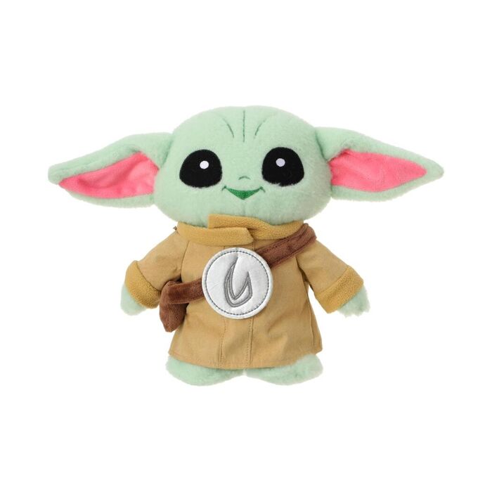 Peluche em Pé de Star Wars de 25cm (Grogu com Escudo)