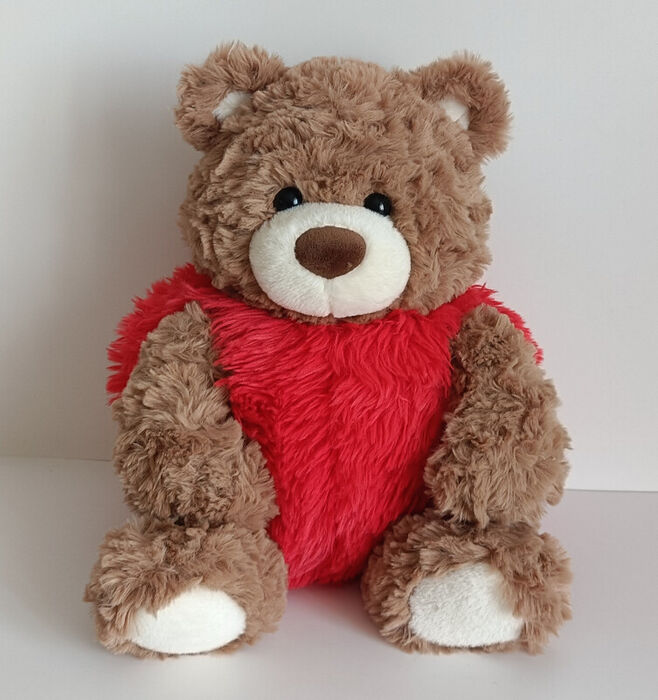 Peluche do Dia dos Namorados do Gift Bear and Friends (Gift Bear com Coração)