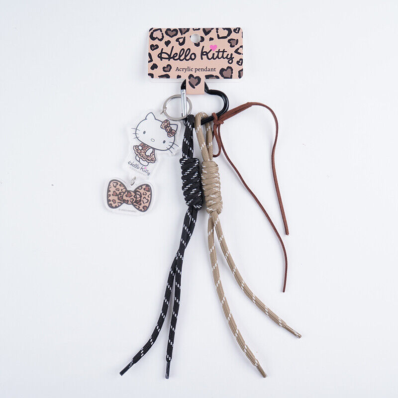 Pendente com Cordão Entrançado da Hello Kitty Leopard (2 Modelos Sortidos)