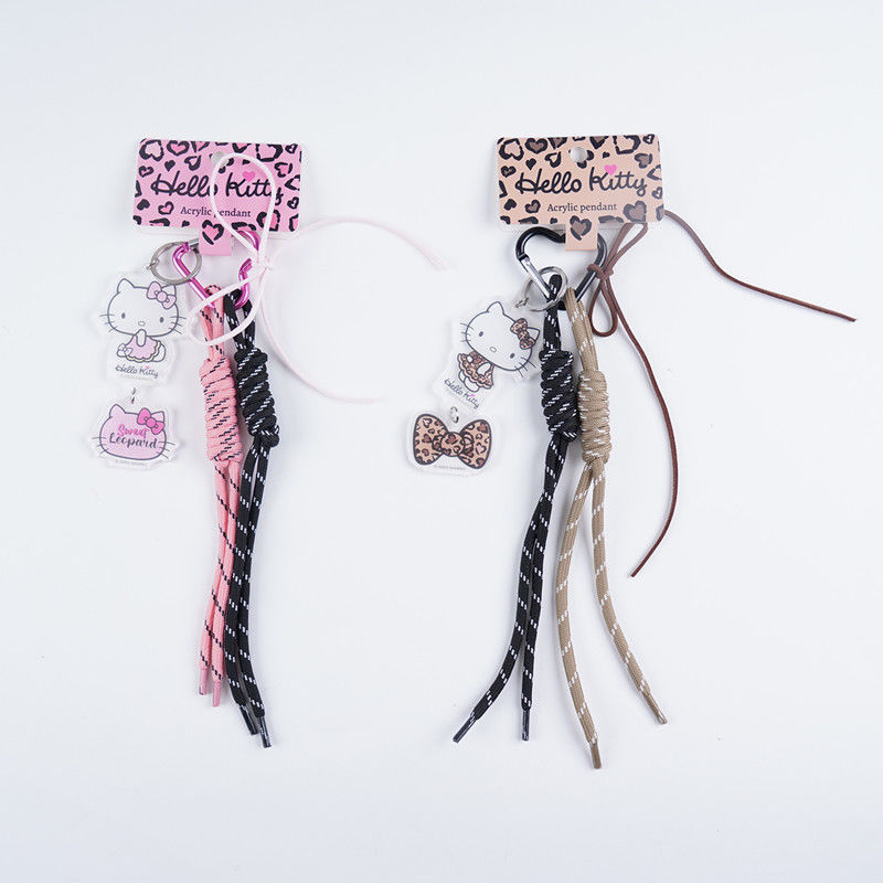 Pendente com Cordão Entrançado da Hello Kitty Leopard (2 Modelos Sortidos)