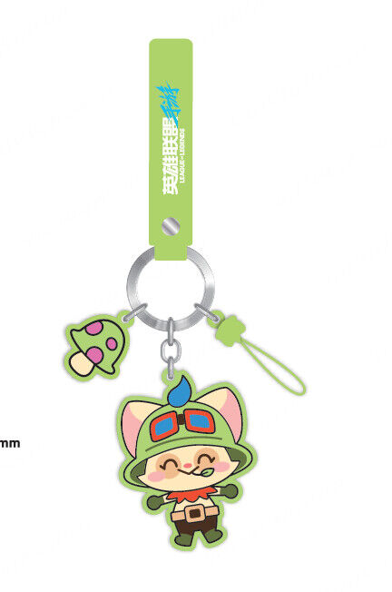 Porta-Chaves com Pendente de Telemóvel de League of Legends (Teemo)