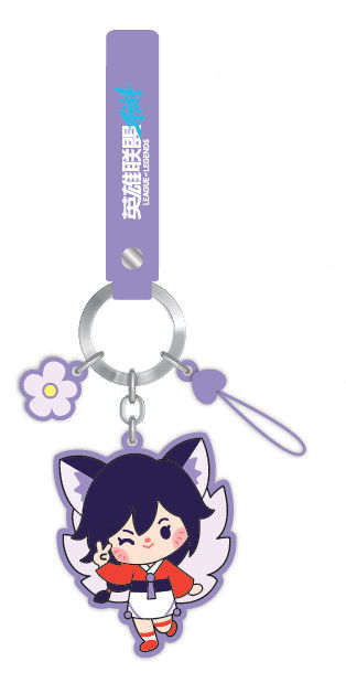 Porta-Chaves com Pendente de Telemóvel de League of Legends (Ahri)