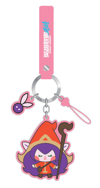 Porta-Chaves com Pendente de Telemóvel de League of Legends (Lulu)