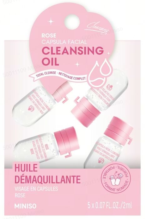 Óleo de Limpeza Facial em Cápsula de Rosa