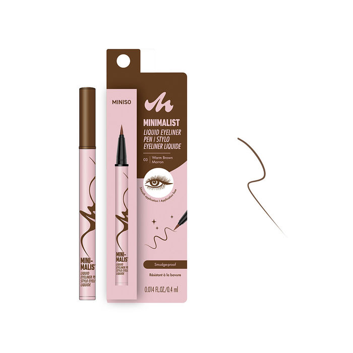 Caneta Eyeliner Líquido Minimalista (03 Castanho Quente)