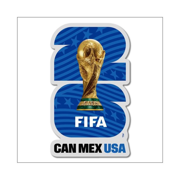 Autocolante Puffy Metalizado da FIFA World Cup 2026 (Azul)