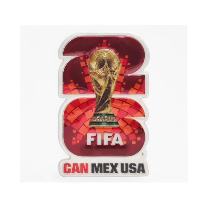 Autocolante Puffy Metalizado da FIFA World Cup 2026 (Vermelho)