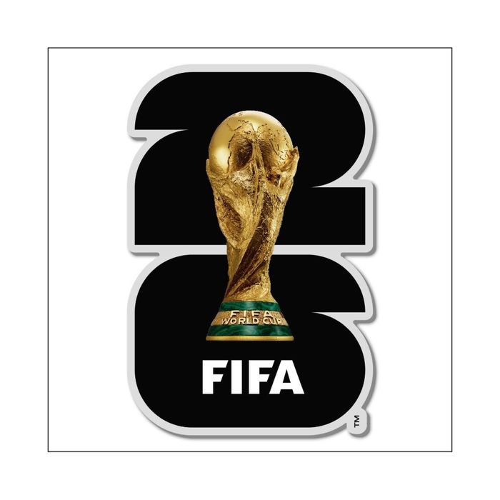 Autocolante Puffy Metalizado da FIFA World Cup 2026 (Preto)