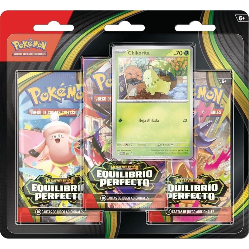 Pack de 3 Boosters de Pokémon TCG - Edição em Espanhol