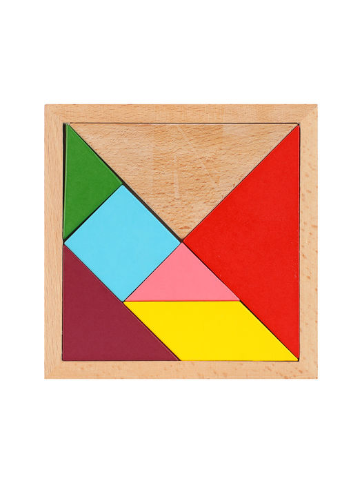 Quebra-cabeças Tangram de Madeira