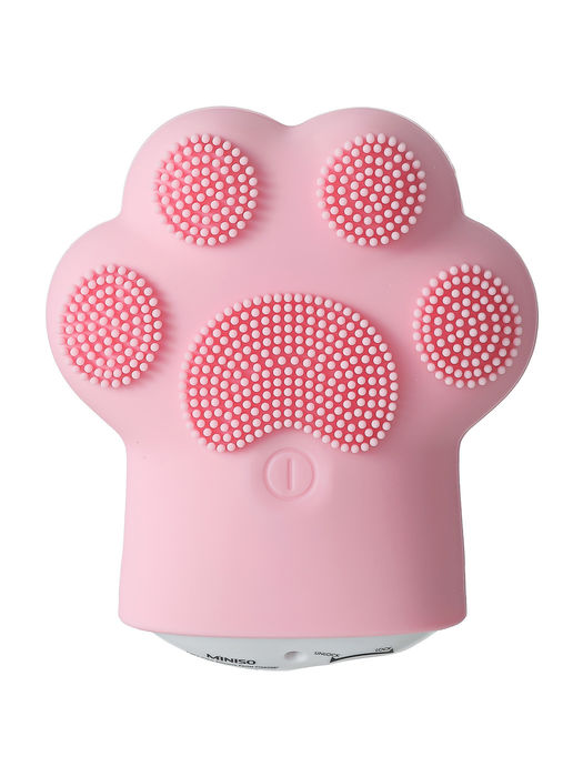 Limpador Facial de Silicone Patinha de Gato (Rosa)