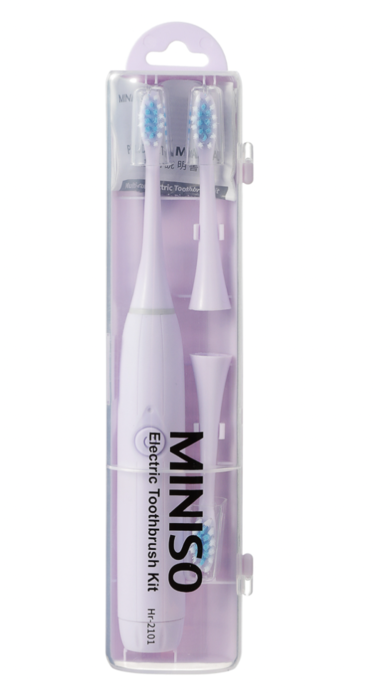 Kit de Escova de Dentes Elétrica (Roxo)