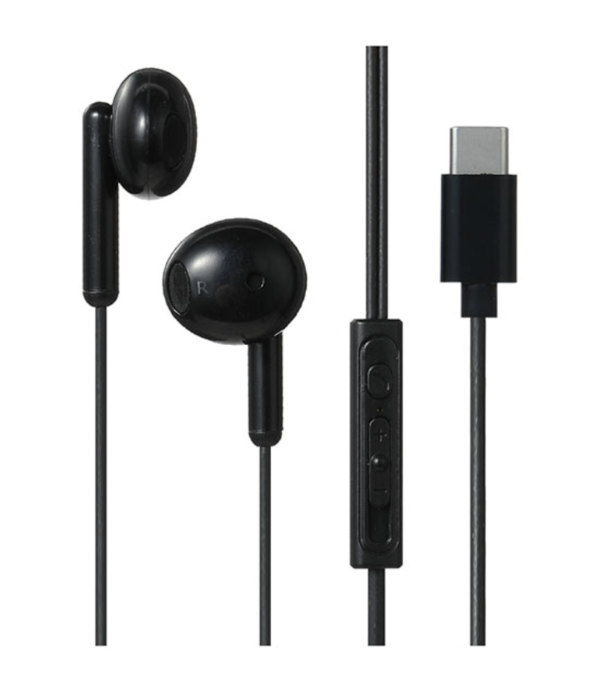 Fones com entrada Type C - Pretos