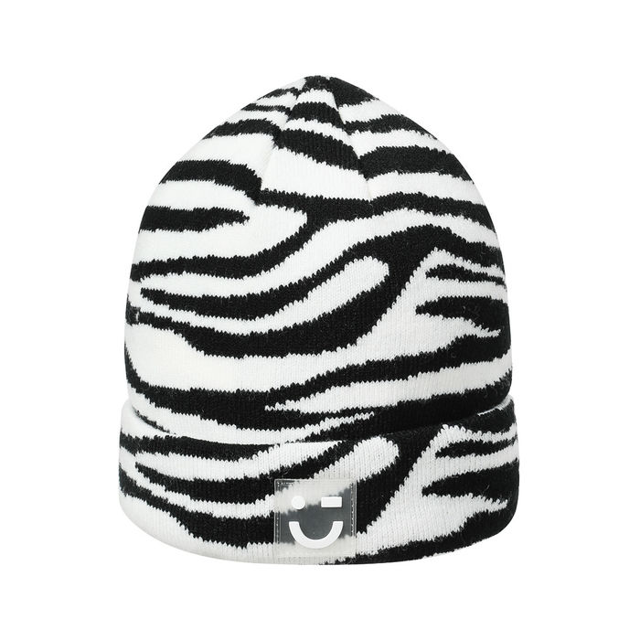 Gorro padrão Zebra (Preto e Branco)