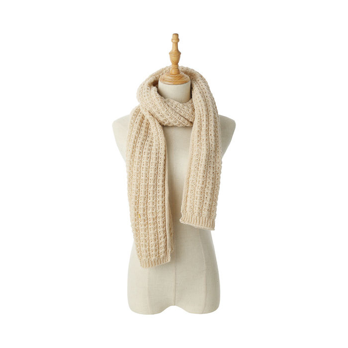 Cachecol de Inverno em Tricot (Bege)