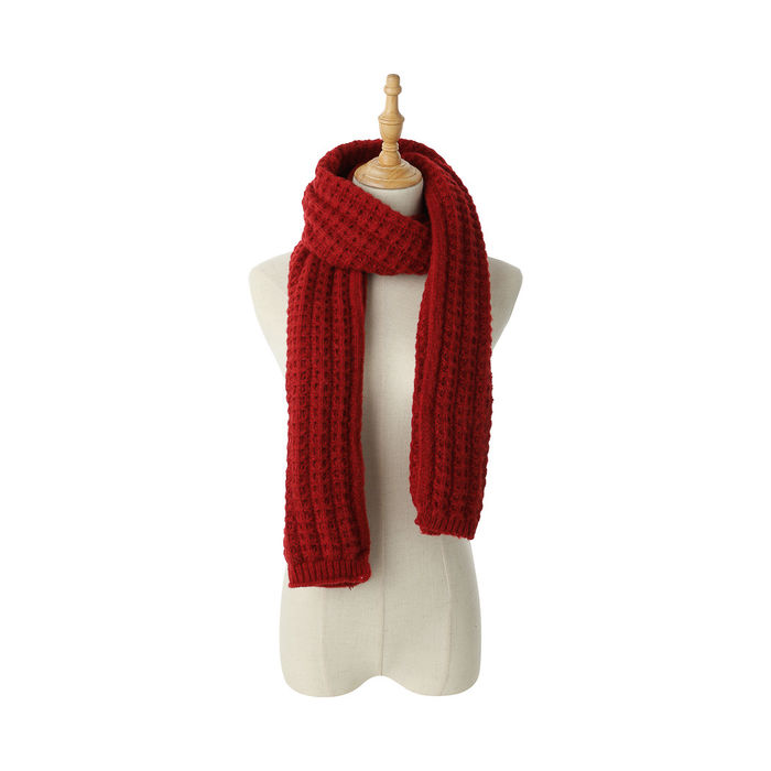 Cachecol de Inverno em Tricot (Vermelho)