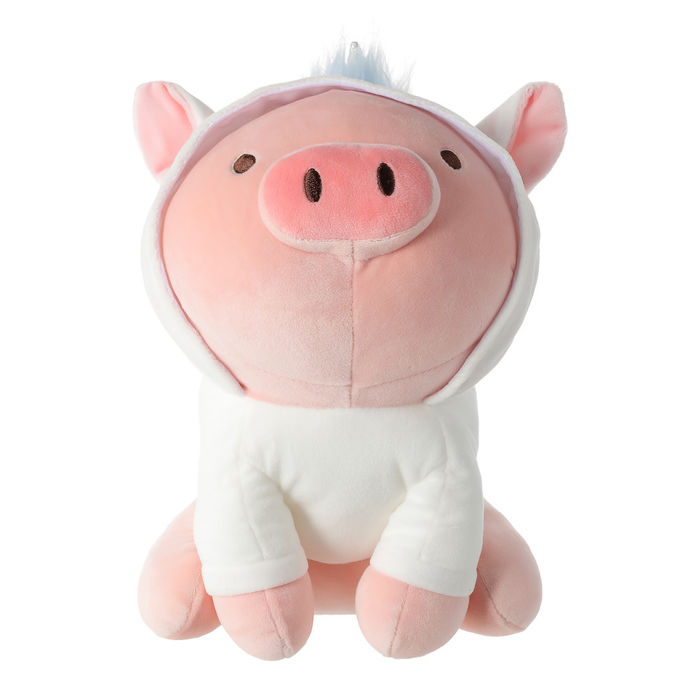   Peluche Sentado Piglet (Chapéu de Unicórnio)