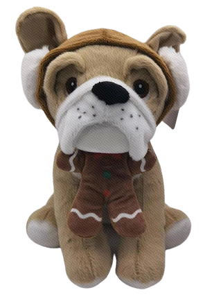 Brinquedo de Peluche - Cão de Natal (Acessórios Gingerbread)