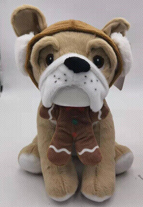 Brinquedo de Peluche - Cão de Natal (Acessórios Gingerbread)