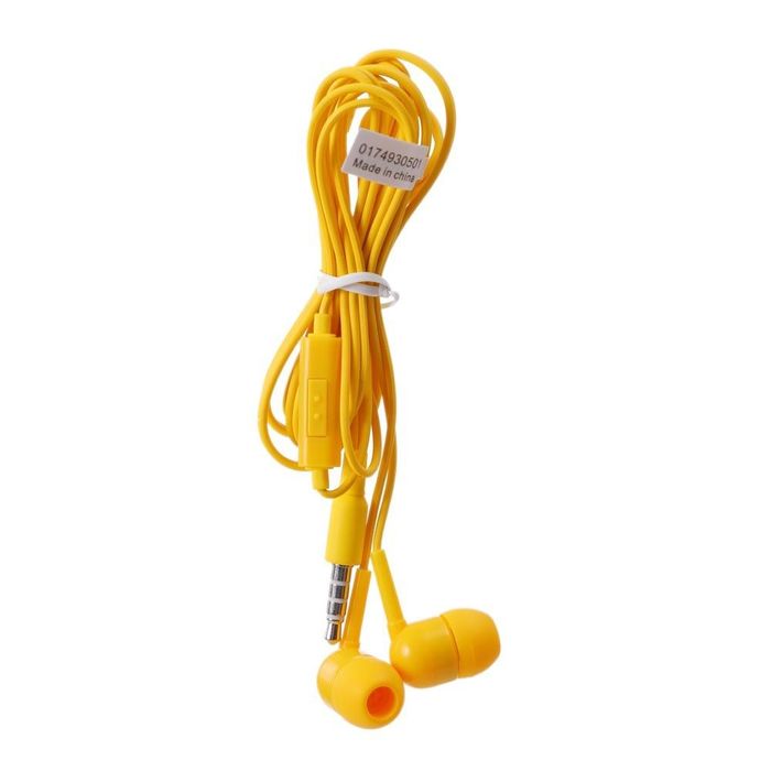 Auriculares com Fios (Amarelo)