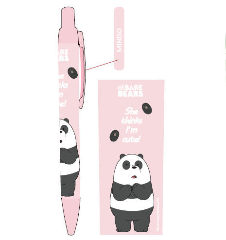 Caneta 1,0mm "Nós, os Ursos" - Panda (Tinta Preta)