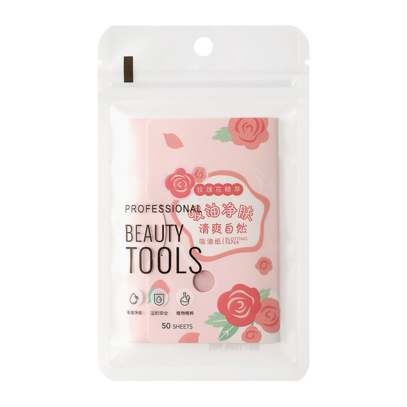 Toalhitas Absorventes com Óleo Calmante de Rosas (50 unidades)