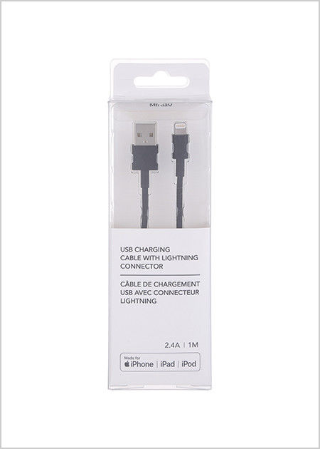 Cabo de carregamento USB com conector Lightning (Preto)