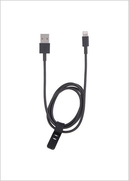 Cabo de carregamento USB com conector Lightning (Preto)