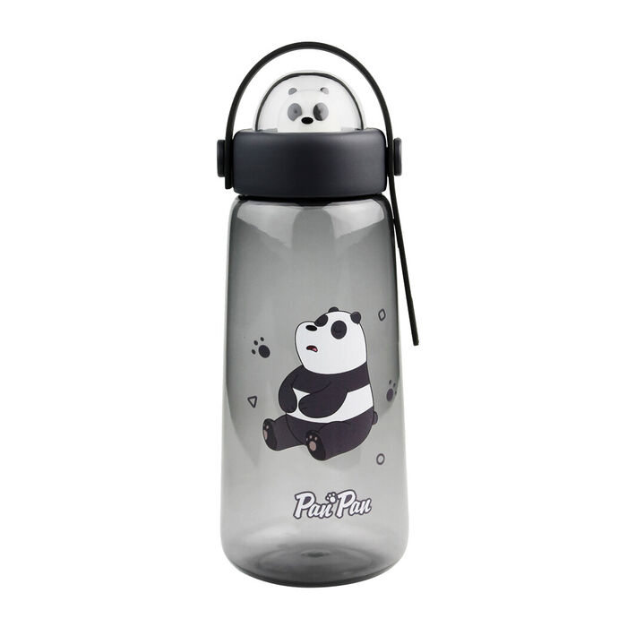 Garrafa Preta 600ml - Nós, os Ursos