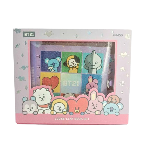 BT21- Kit de papelaria (Roxo)