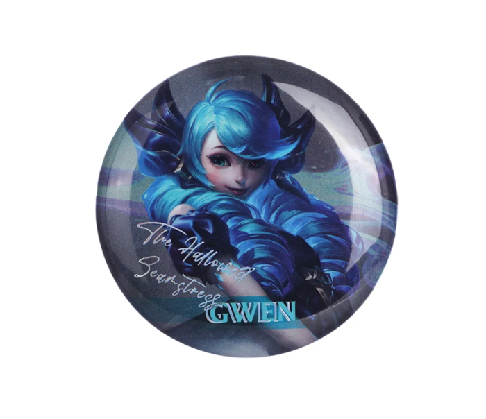 Crachá Holográfico de Personagem de League of Legends (Gwen)