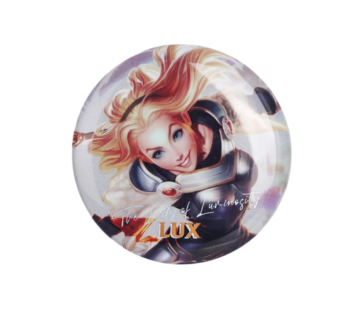 Crachá Holográfico de Personagem de League of Legends (Lux)