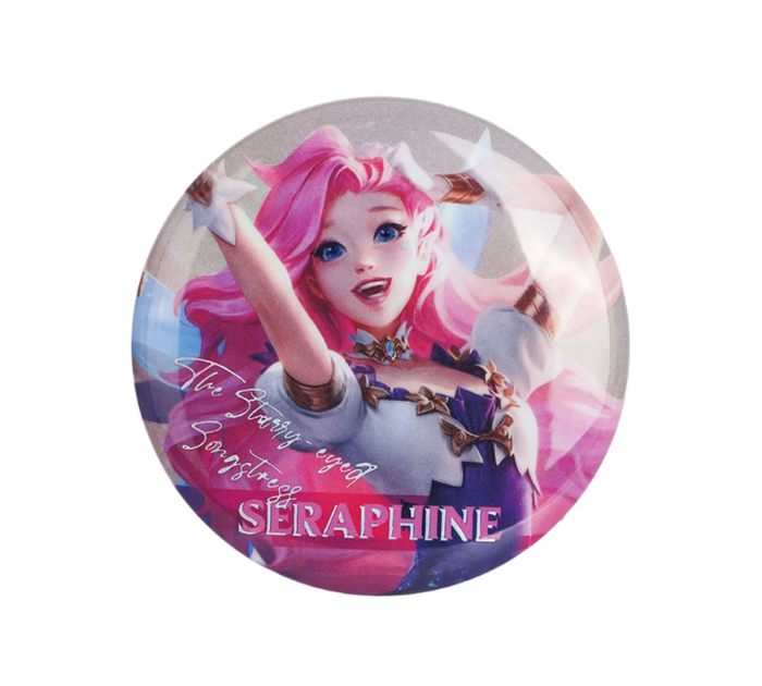 Crachá Holográfico de Personagem de League of Legends (Seraphine)