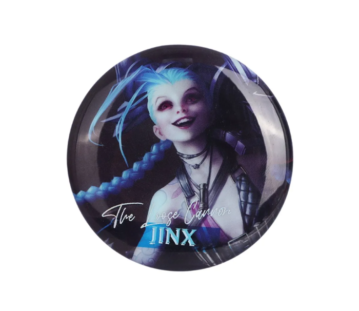 Crachá Holográfico de Personagem de League of Legends (Jinx)
