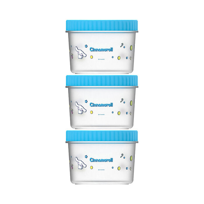 Sanrio - Recipientes Cinnamoroll - 3 Uni 500ml