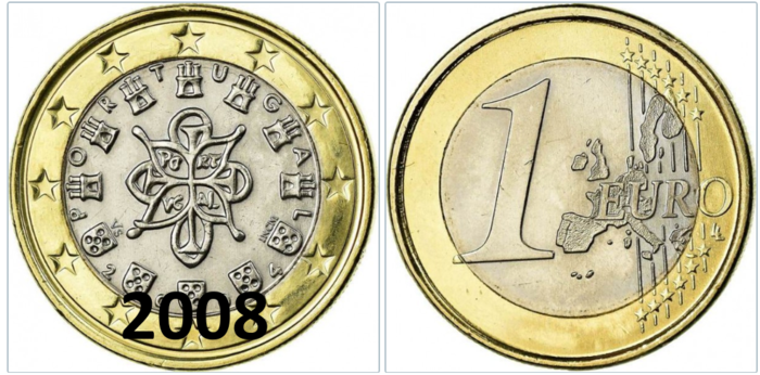 1 Euro Portugal 2008 (OLD MAP)