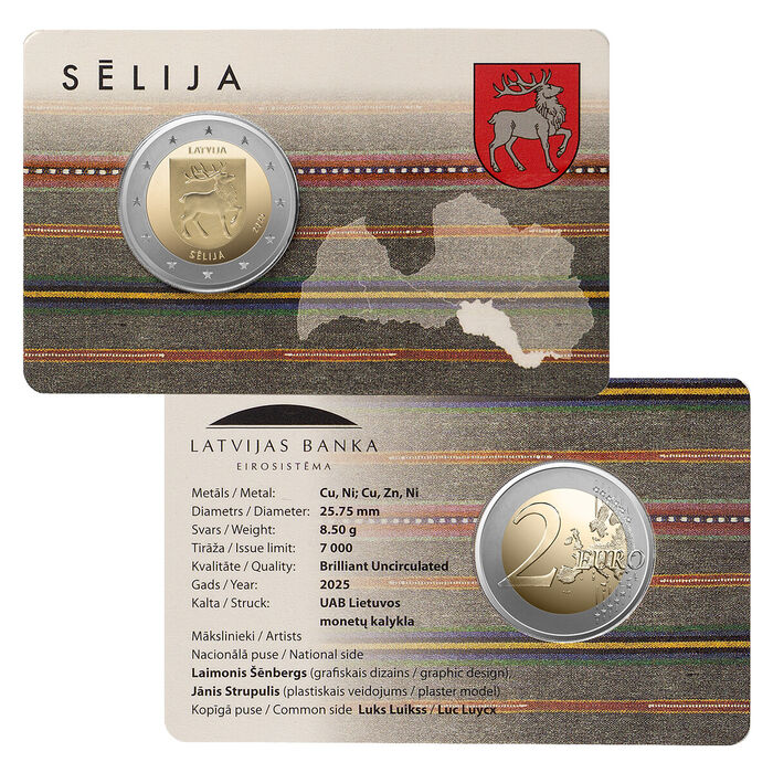 2 Euros Selija coincard 