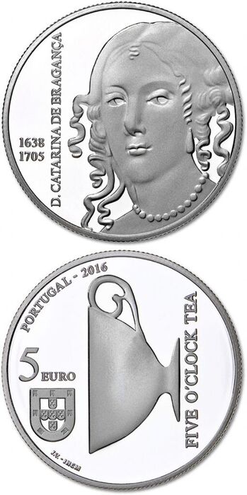 5 Euros Catarina de Bragança UNC