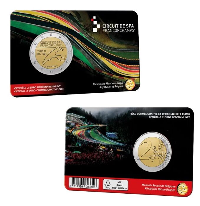 2 euro - Circuit de SPA Francorchamps - NL
