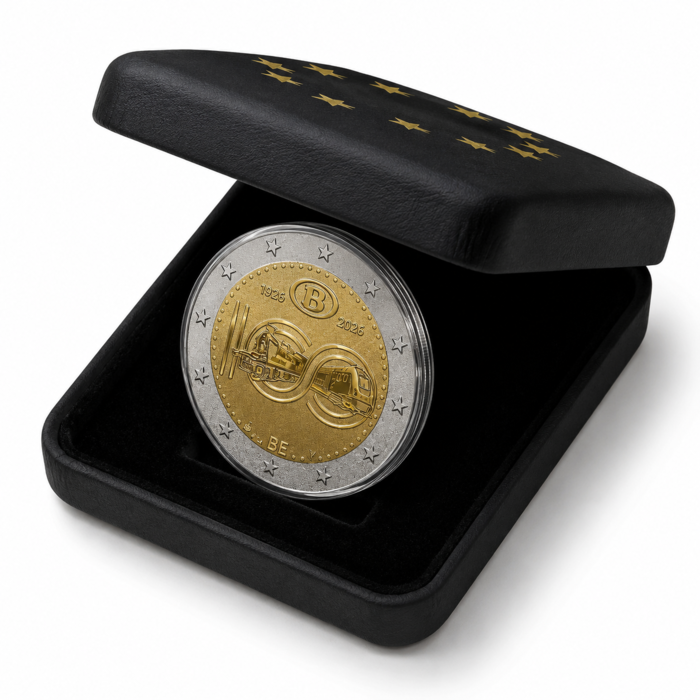 2 Euro -  100 years NMBS-SNCB Reverse Proof