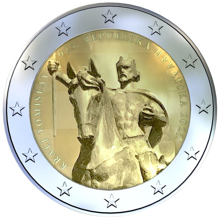 2 Euros Croacia 2025 - Rei Tomislav 