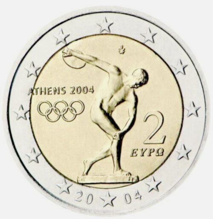 2 Euro - Olympic Games 2004