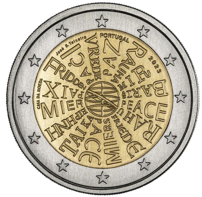 2 Euros - Moeda pela PAZ   UNC