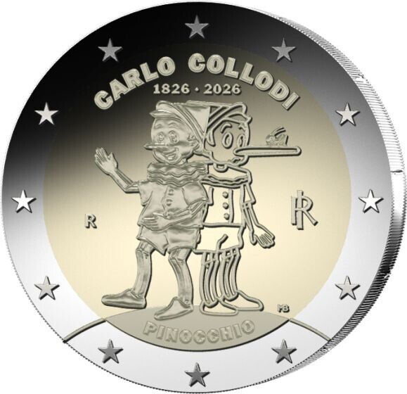 2 Euros - Carlo Collodi "Pinoquio" - UNC