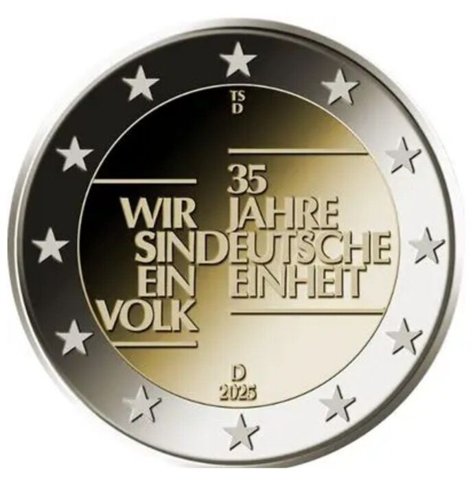 2 Euros -  35 years of German Unity 2025 