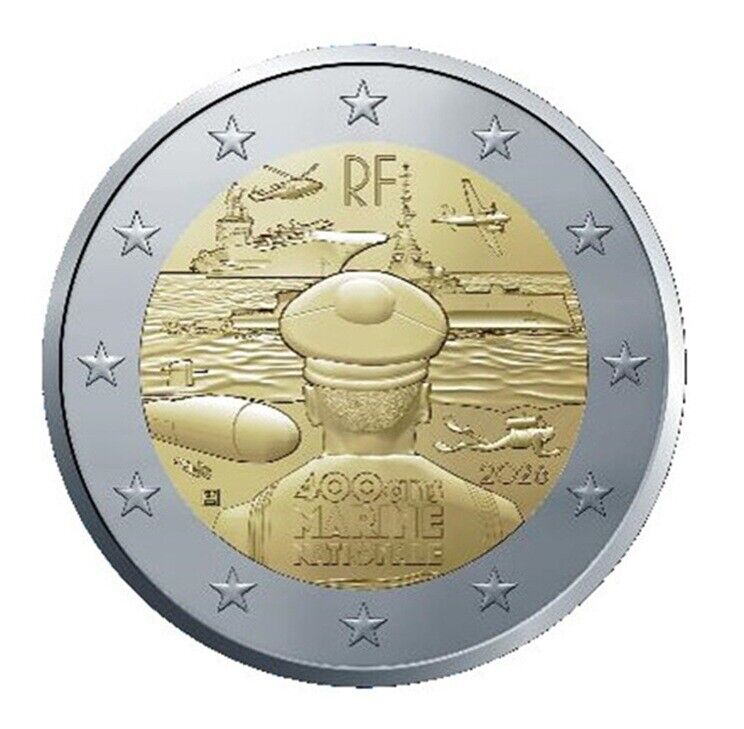 2 Euros - Marinha Francesa 2026