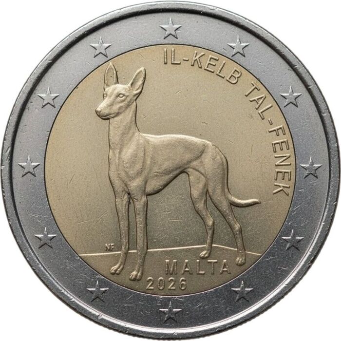 2 Euros Il-Kelb Tal-Fenek 2026 - UNC