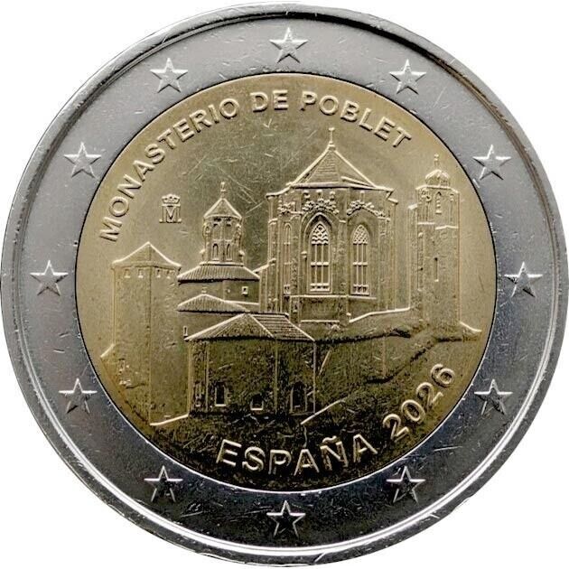 2 Euros - Mosteiro de Poblet