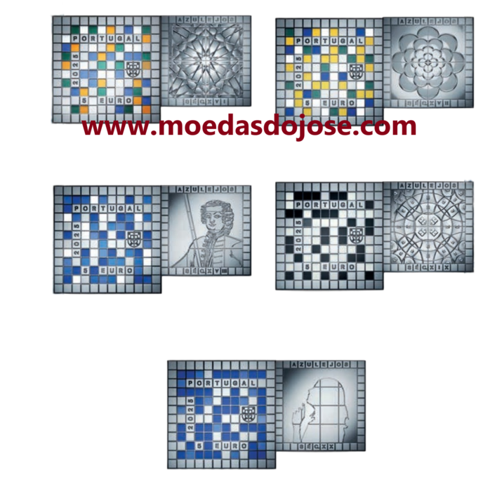 Conjunto Azulejaria Portuguesa Espelho do tempo