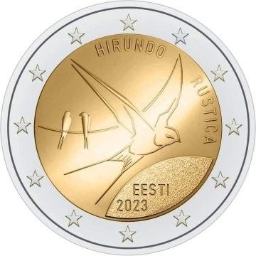2 Euro - Estônia Andorinha das Torres  2023